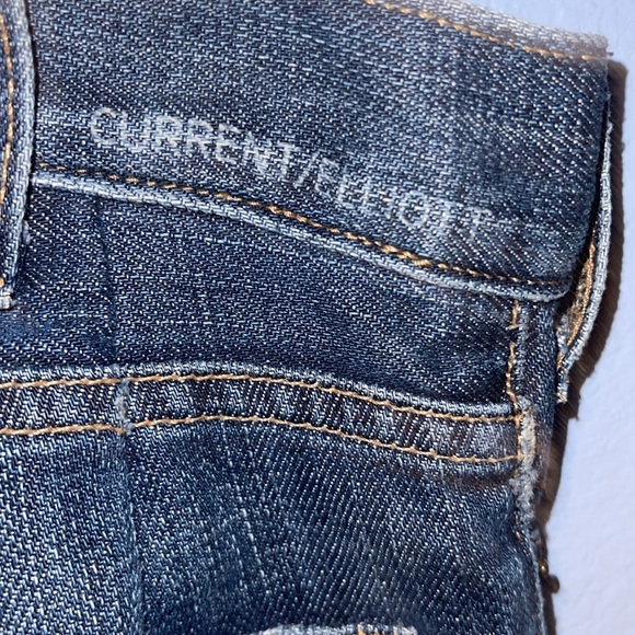 Current Elliott Flare Jeans Size 31 Distressed Patches. D - Picture 6 of 6